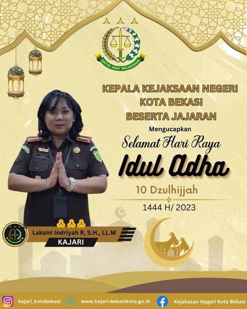 Kejari Kota Bekasi Mengucapkan Selamat Hari Raya Idul Adha 10